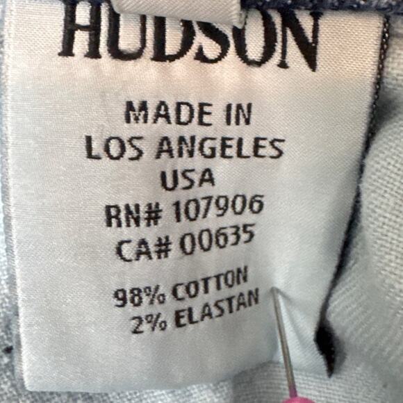 Hudson Women’s Signature Boot Cut Jeans Low Rise  Raw Hem Size 29 - Picture 10 of 11